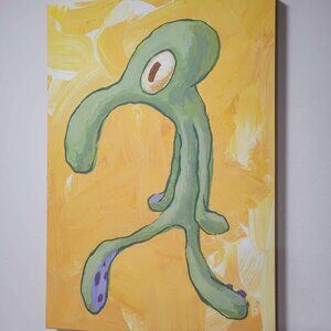 Stephen Hillenburg Squidward 13x19” Canvas Abstract Wall Art Decor SpongeBob
